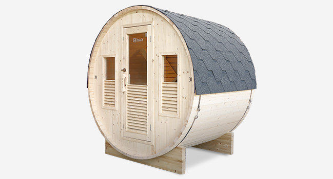 sauna holl's bella extérieur pour 3 personnes