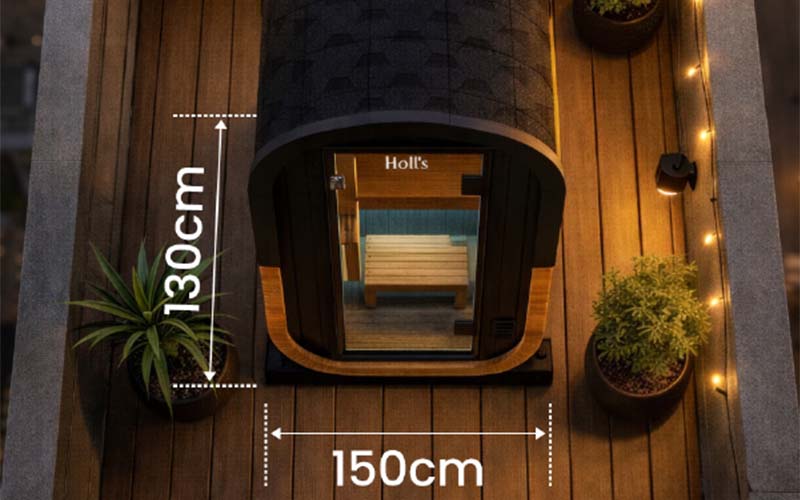 sauna coccon holl's compact poolstar